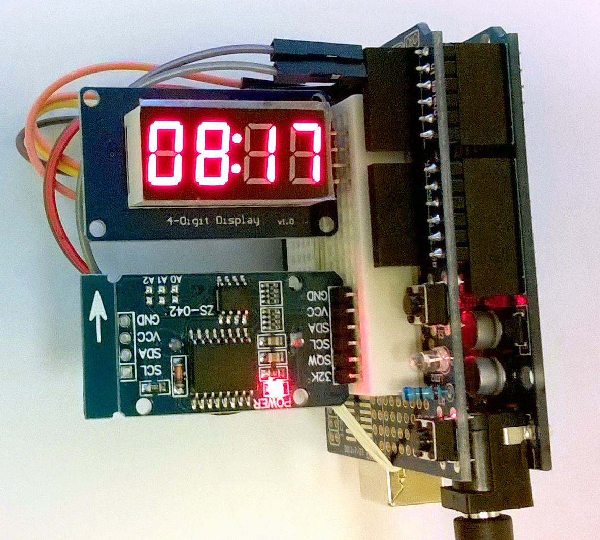 Ds3231 At24c32 Tm1637 4digits Easy Arduino 2244